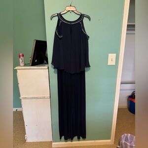 Alex Evenings Navy Evening Gown